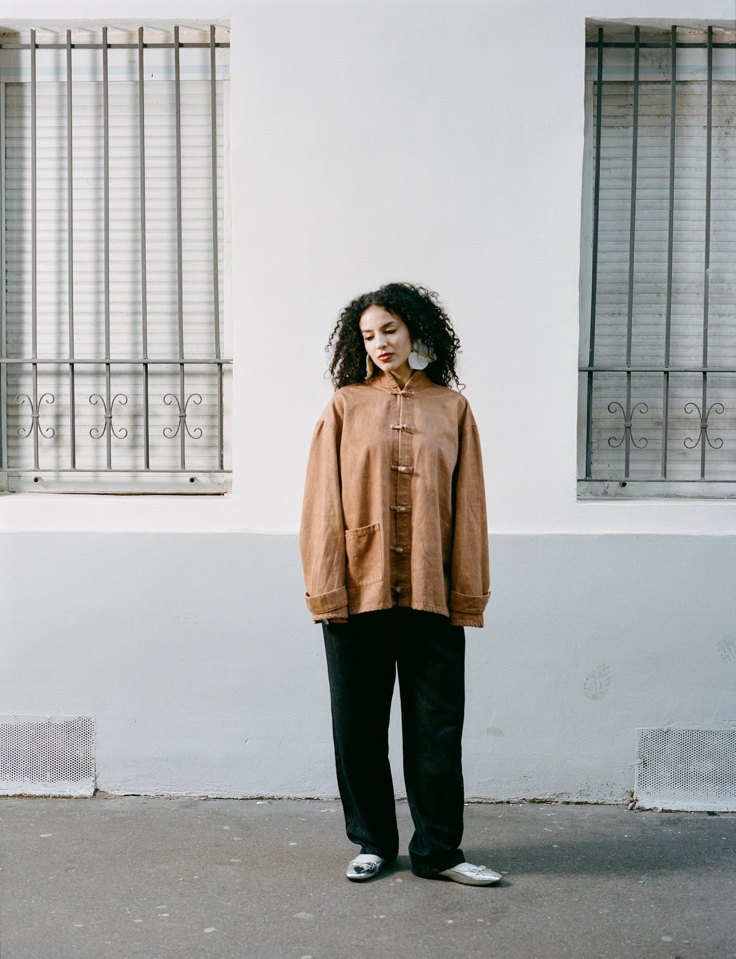 Surchemise Anwar - imprimé cuir marron