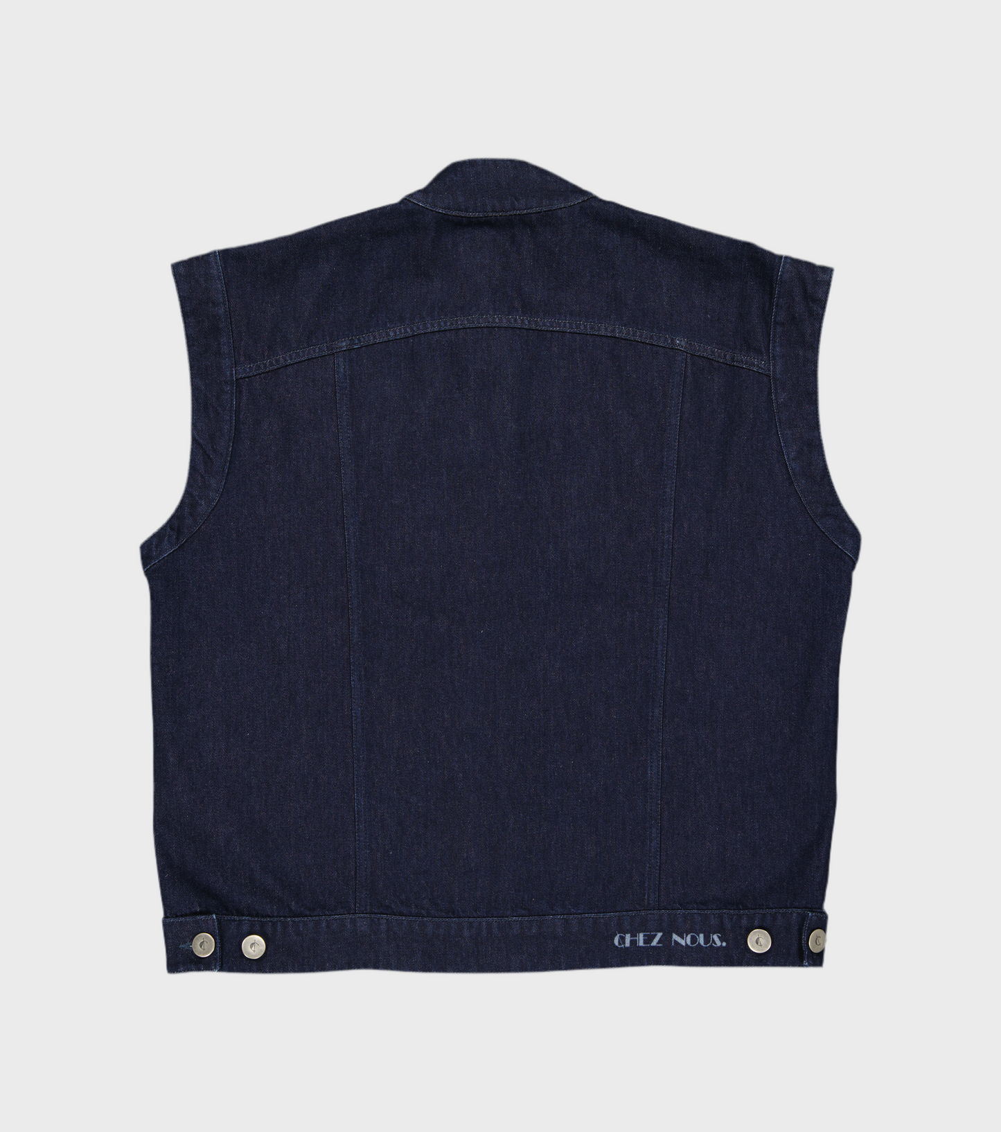 Veste sans manches en denim de coton biologique FARAH