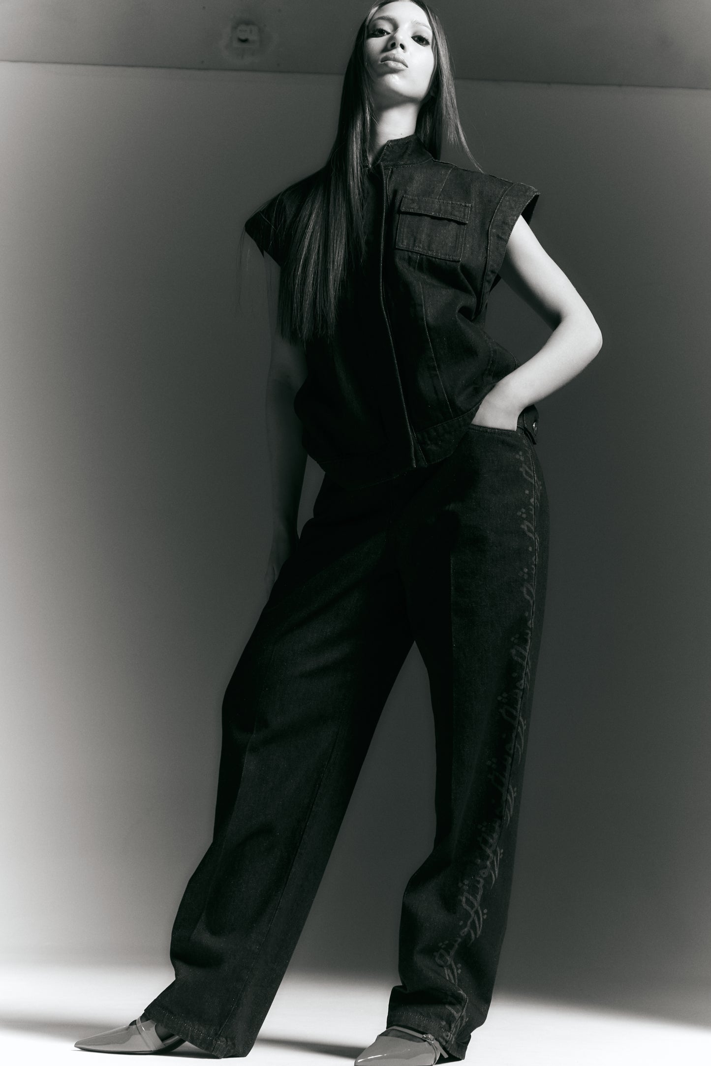 Pantalon en denim noir - Spicy Arabic