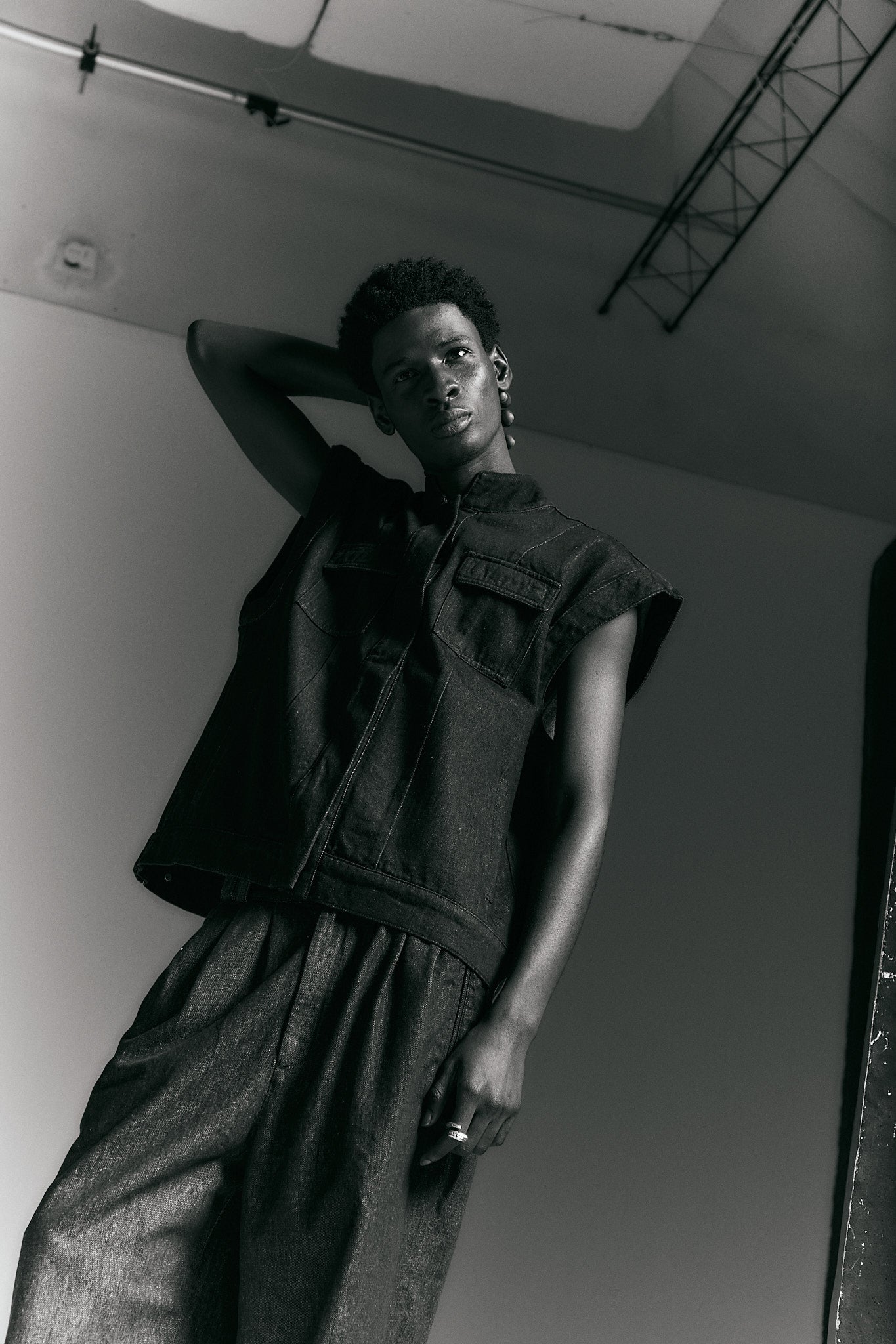 Pantalon en denim noir - Zooter