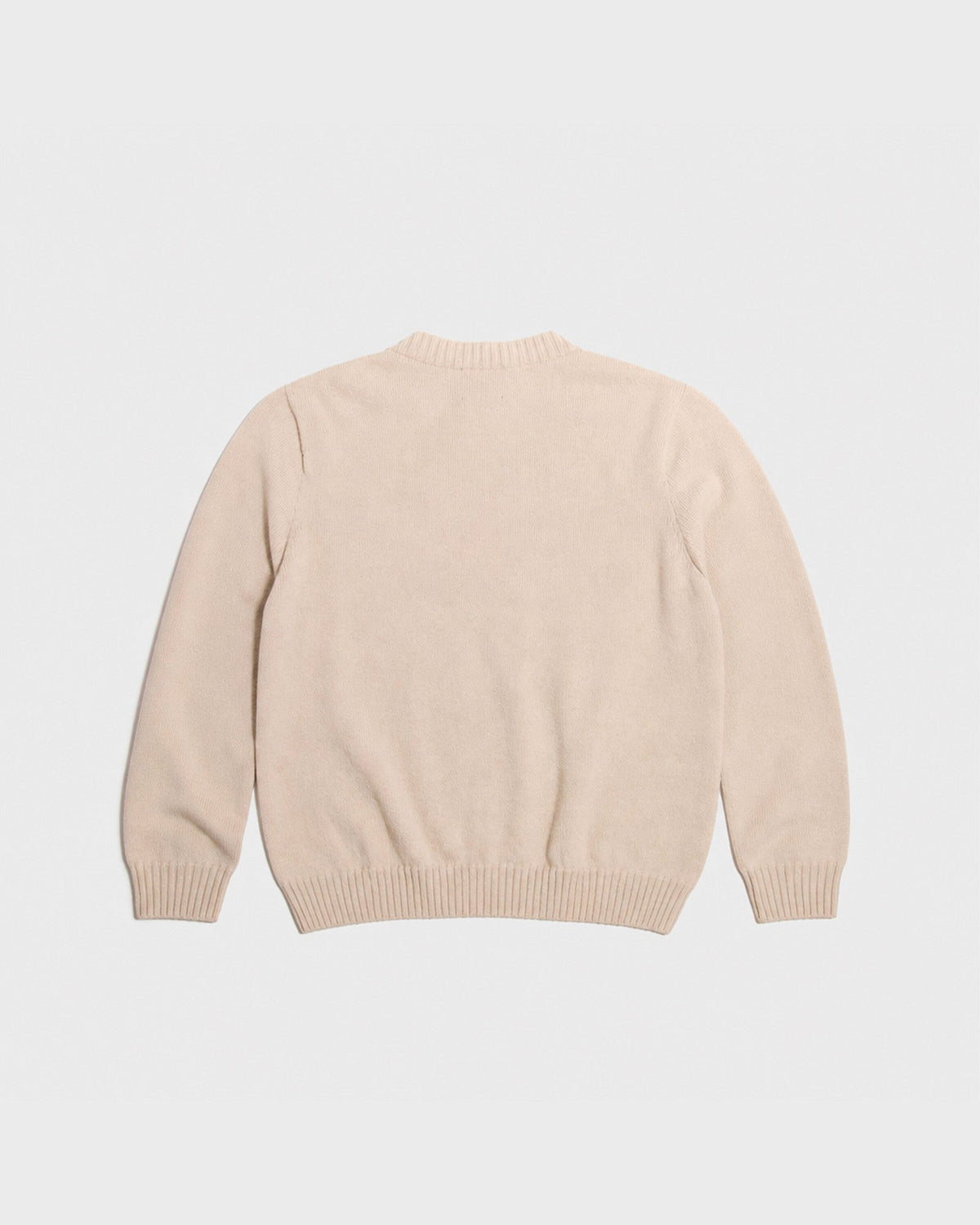 Pull col montant BARDO beige en laine et cachemire, vu de dos, CHEZ NOUS