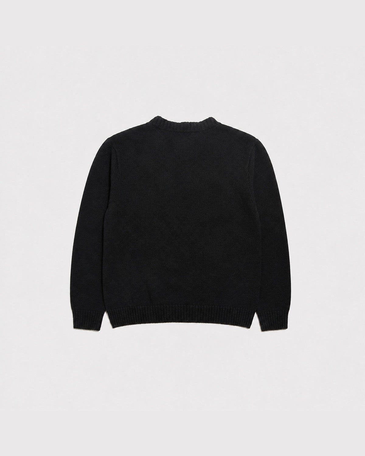 Pull col montant BARDO noir en laine et cachemire, vu de dos, CHEZ NOUS