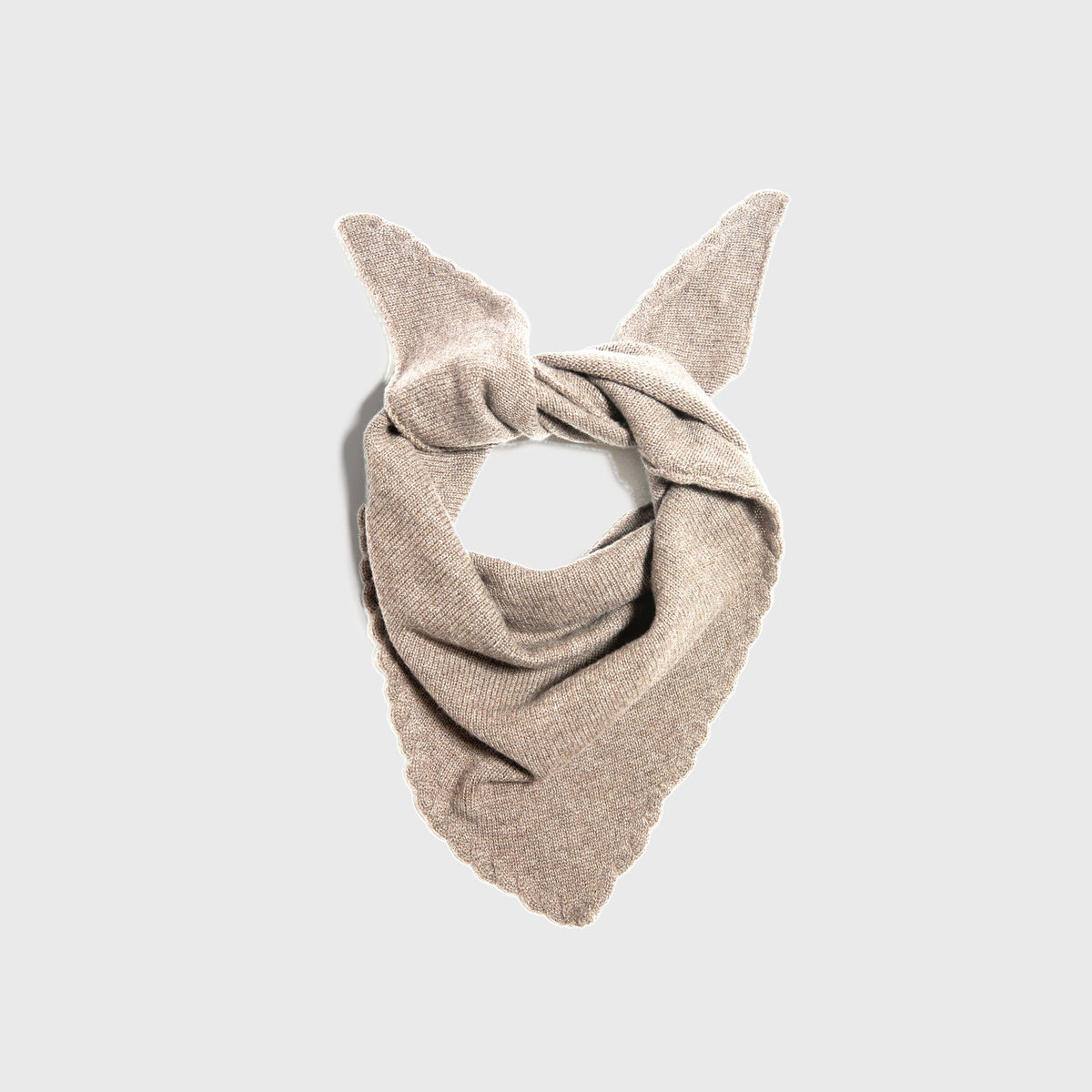 Foulard ELYSSA en laine et cachemire - Beige
