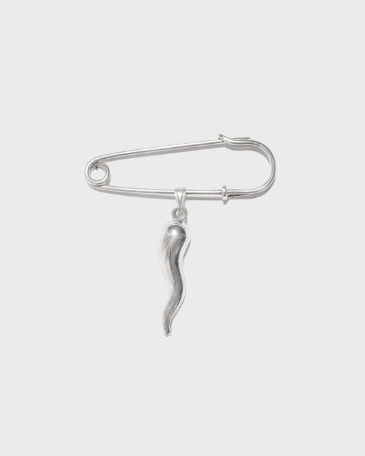 Broche FELFEL en argent massif 925, pendentif piment, CHEZ NOUS